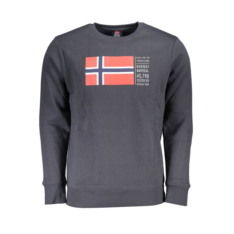 NORWAY 1963 FELPA SENZA ZIP UOMO GRIGIO