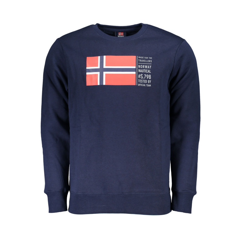 NORWAY 1963 FELPA SENZA ZIP UOMO BLU