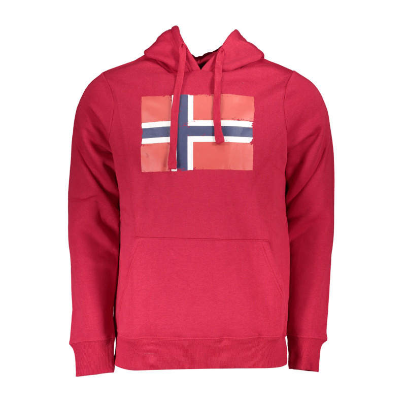 NORWAY 1963 MEN&39S RED ZIP-OUT SWEATSHIRT