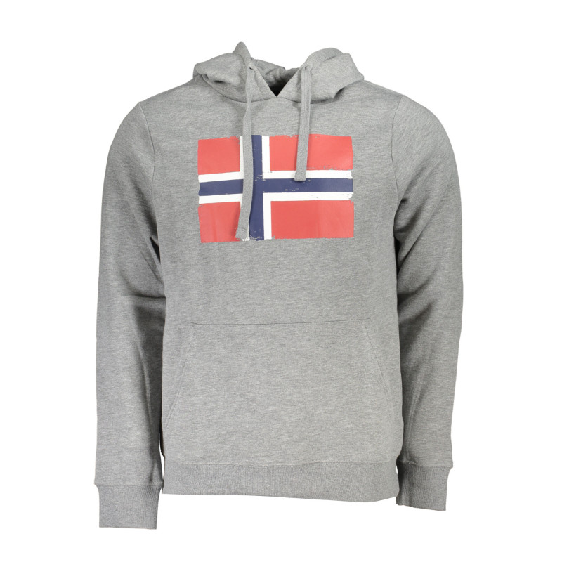 NORWAY 1963 FELPA SENZA ZIP UOMO GRIGIO