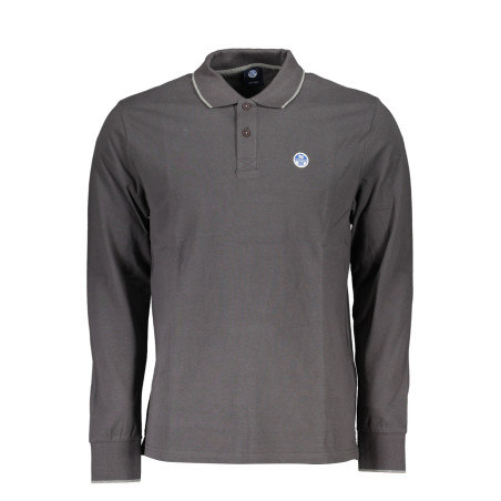 NORTH SAILS MEN&39S LONG SLEEVED POLO SHIRT GRAY