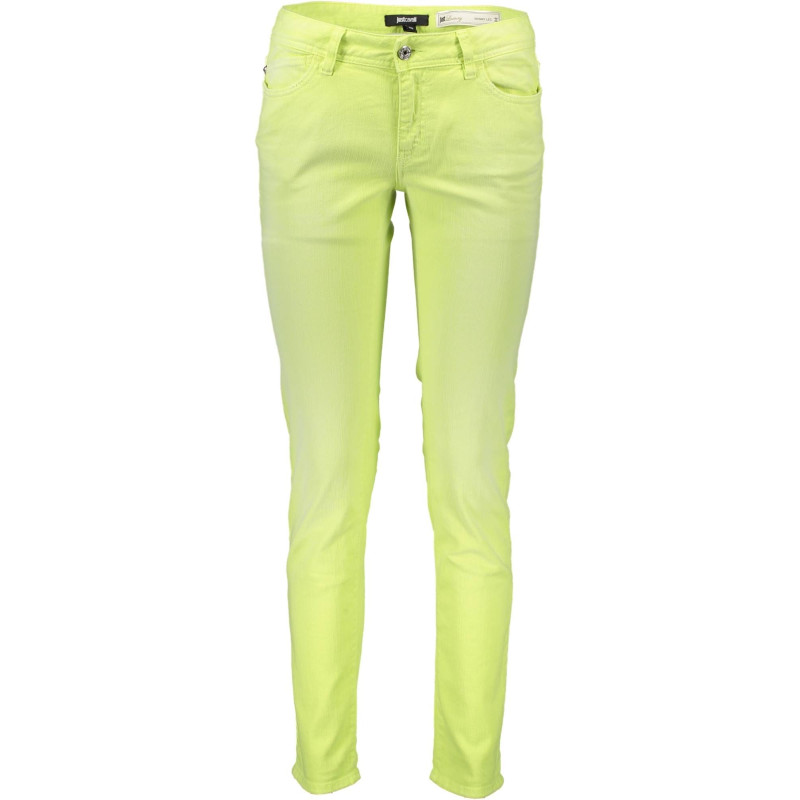 JUST CAVALLI YELLOW WOMEN&39S TROUSERS