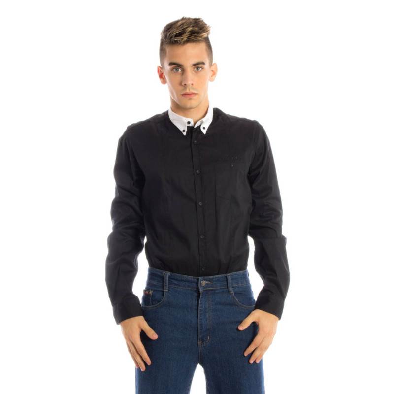 PAPETE MEN&39S BLACK LONG SLEEVE SHIRT