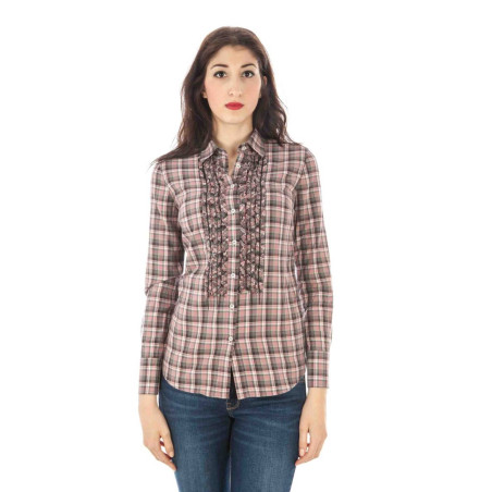 FRED PERRY WOMEN&39S LONG SLEEVE SHIRT PINK