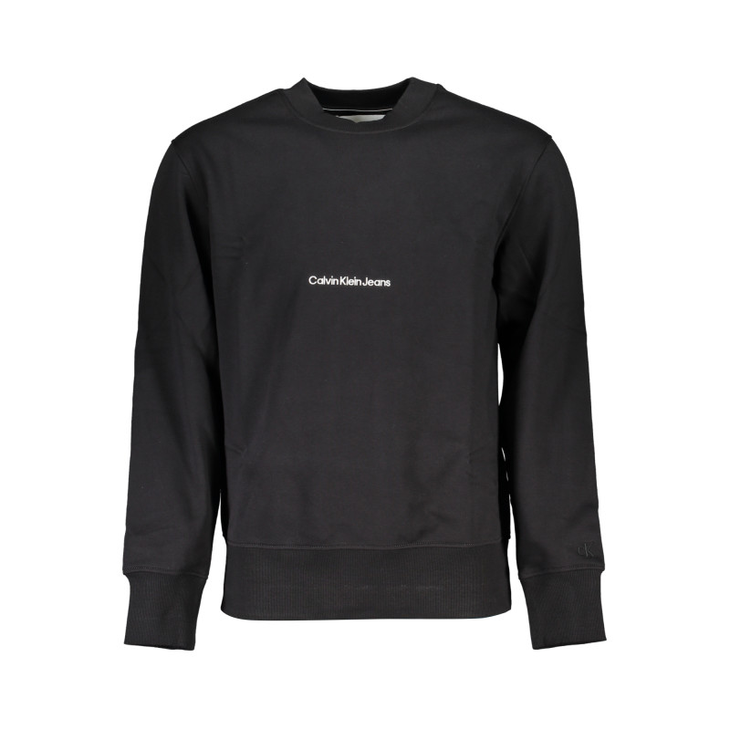 CALVIN KLEIN MEN&39S BLACK ZIPLESS SWEATSHIRT