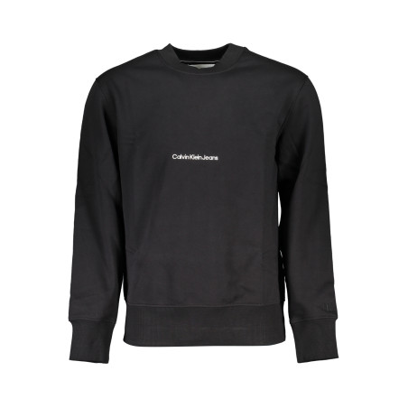 CALVIN KLEIN MEN&39S BLACK ZIPLESS SWEATSHIRT