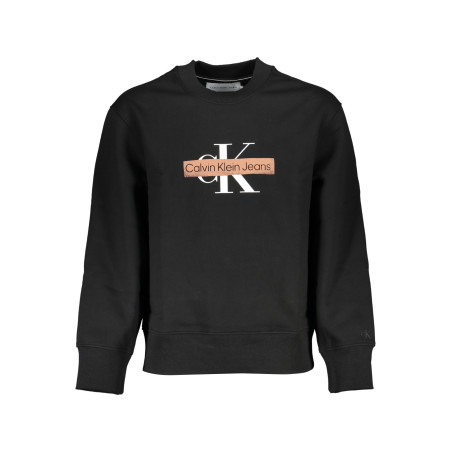 CALVIN KLEIN MEN&39S BLACK ZIPLESS SWEATSHIRT