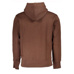 CALVIN KLEIN MEN&39S BROWN ZIPLESS SWEATSHIRT