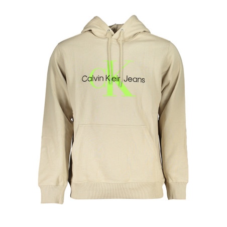 CALVIN KLEIN MEN&39S BEIGE ZIPLESS SWEATSHIRT