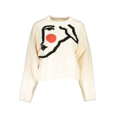 DESIGUAL WHITE WOMEN&39S SWEATER