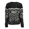 DESIGUAL MAGLIONE DONNA NERO