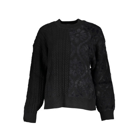 DESIGUAL MAGLIONE DONNA NERO