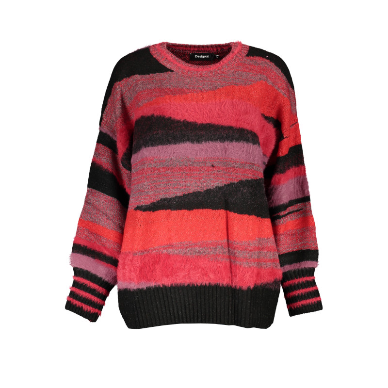 DESIGUAL MAGLIONE DONNA ROSSO