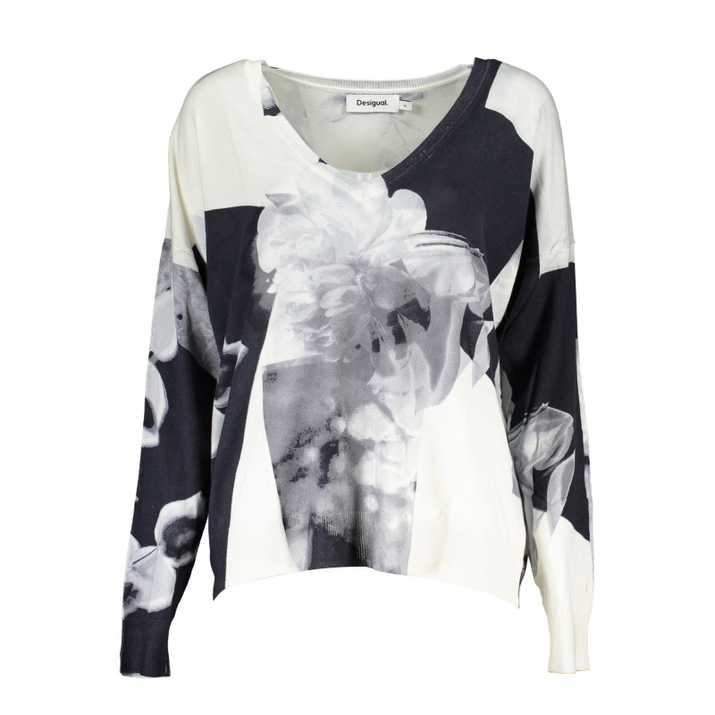 DESIGUAL WHITE WOMEN&39S SWEATER