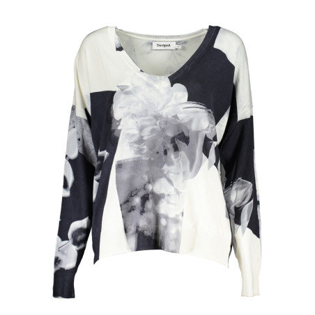 DESIGUAL MAGLIA DONNA BIANCO