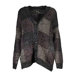 DESIGUAL CARDIGAN DONNA NERO