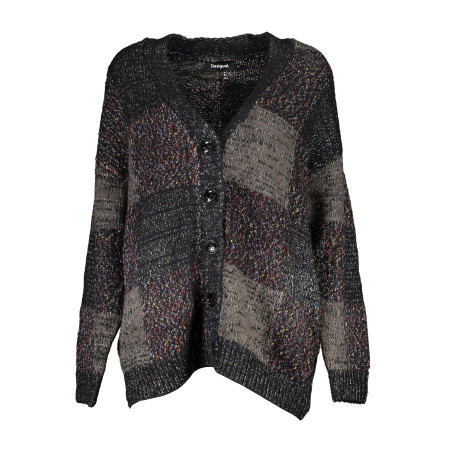 DESIGUAL BLACK WOMEN&39S CARDIGAN