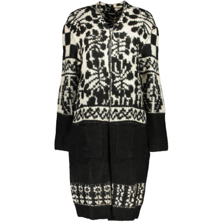 DESIGUAL BLACK WOMEN&39S COAT