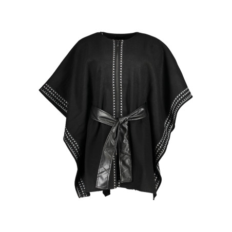 DESIGUAL PONCHO DONNA NERO