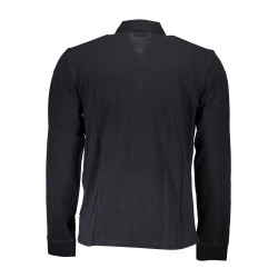 NAPAPIJRI MEN&39S BLACK LONG SLEEVED POLO SHIRT