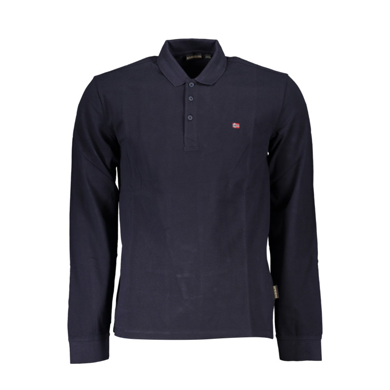 NAPAPIJRI MEN&39S LONG SLEEVED POLO SHIRT BLUE