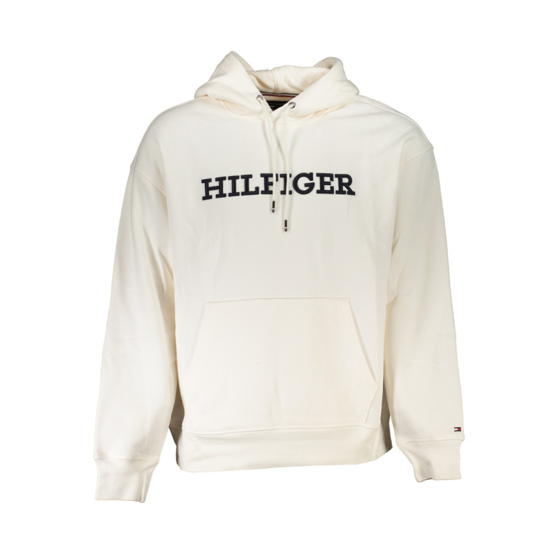 TOMMY HILFIGER FELPA SENZA ZIP UOMO BIANCO