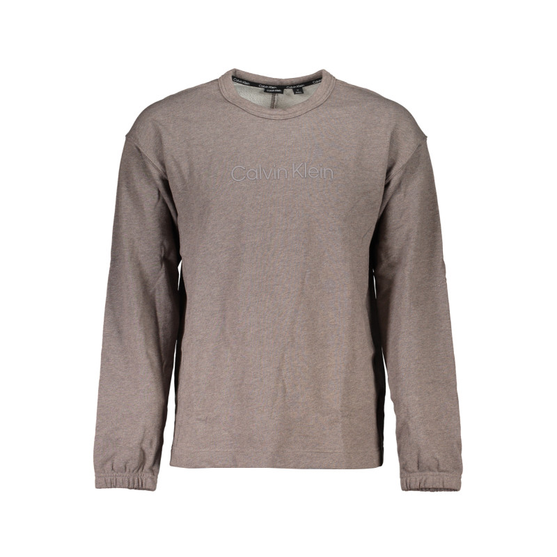 CALVIN KLEIN MEN&39S BROWN ZIPLESS SWEATSHIRT