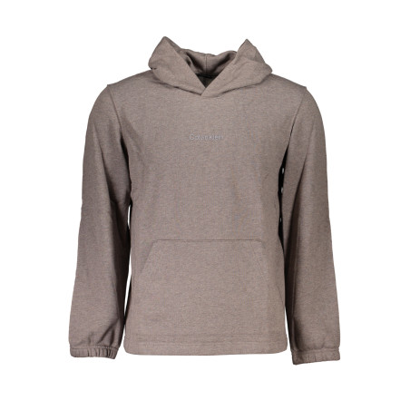 CALVIN KLEIN MEN&39S BROWN ZIPLESS SWEATSHIRT