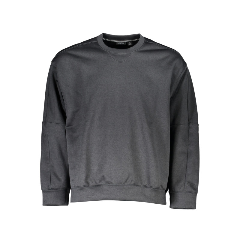 CALVIN KLEIN MEN&39S BLACK ZIPLESS SWEATSHIRT