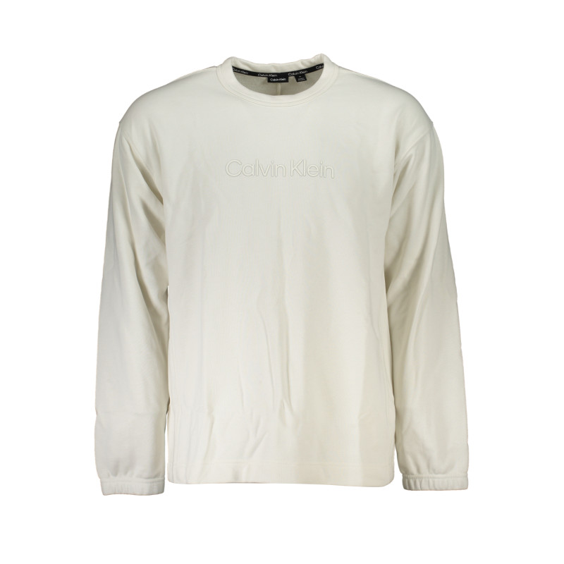 CALVIN KLEIN MEN&39S WHITE ZIPLESS SWEATSHIRT