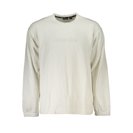 CALVIN KLEIN MEN&39S WHITE ZIPLESS SWEATSHIRT