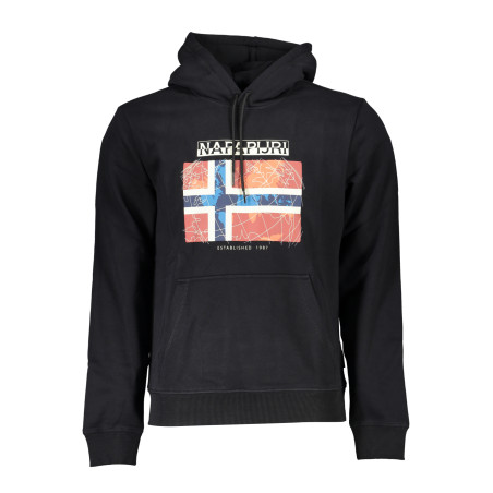 NAPAPIJRI MEN&39S BLACK ZIPLESS SWEATSHIRT