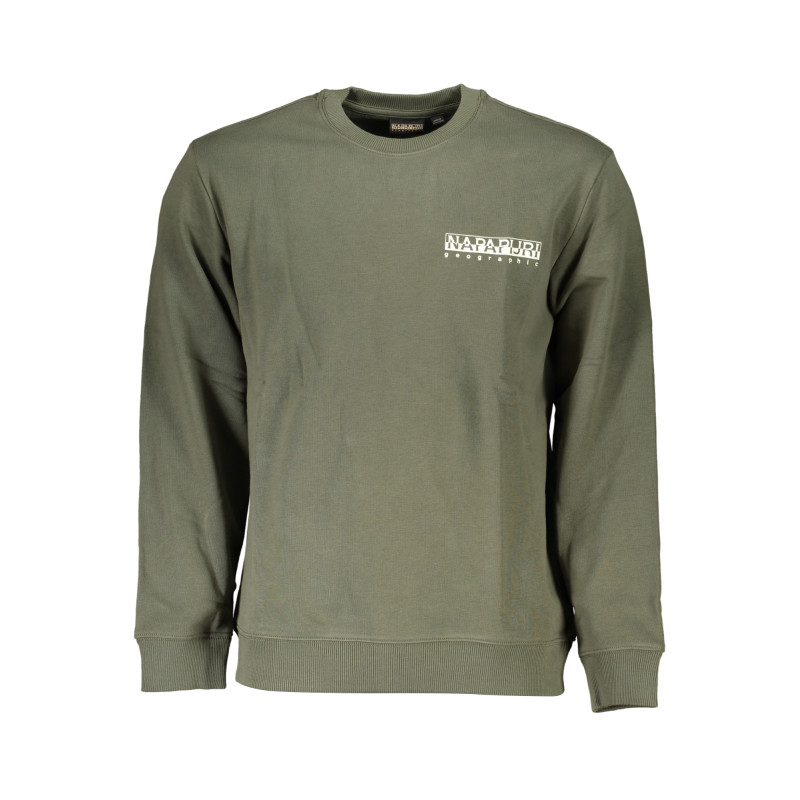 NAPAPIJRI GREEN MEN&39S ZIPLESS SWEATSHIRT