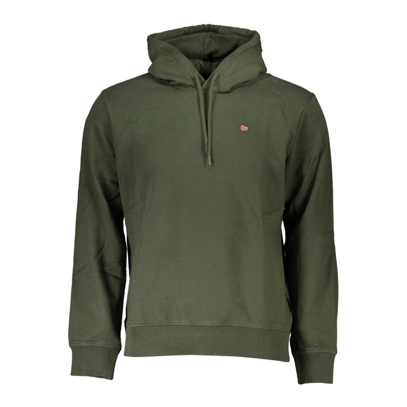 NAPAPIJRI GREEN MEN&39S ZIPLESS SWEATSHIRT