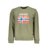 NAPAPIJRI GREEN MEN&39S ZIPLESS SWEATSHIRT