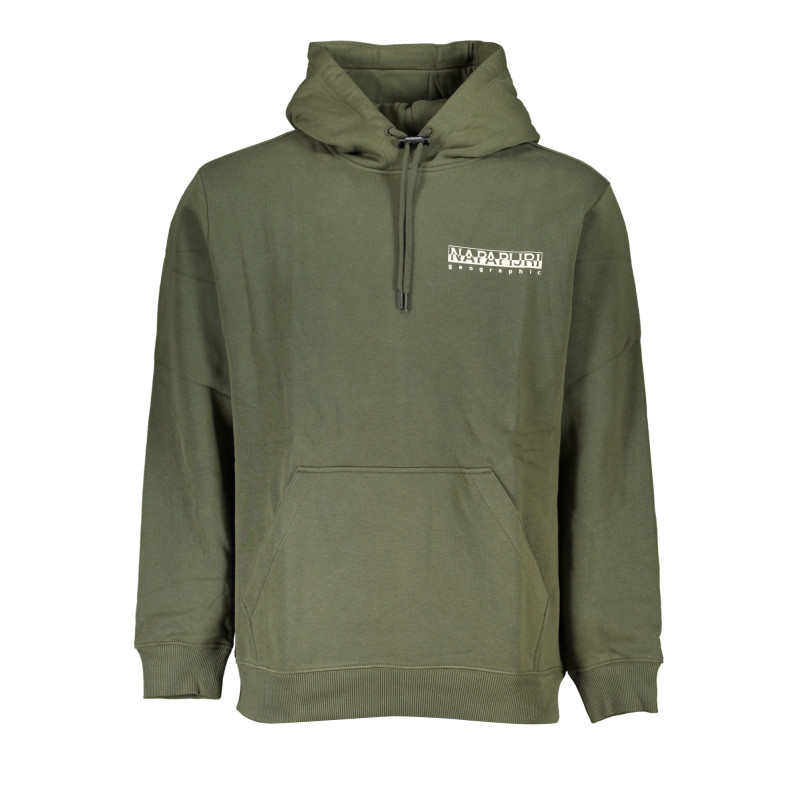 NAPAPIJRI GREEN MEN&39S ZIPLESS SWEATSHIRT