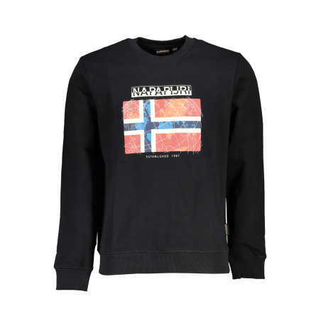 NAPAPIJRI MEN&39S BLACK ZIPLESS SWEATSHIRT