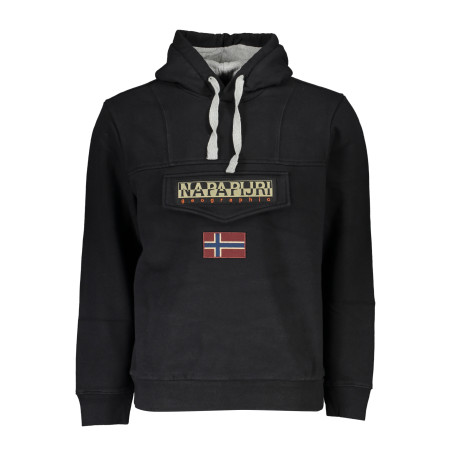 NAPAPIJRI MEN&39S BLACK ZIPLESS SWEATSHIRT