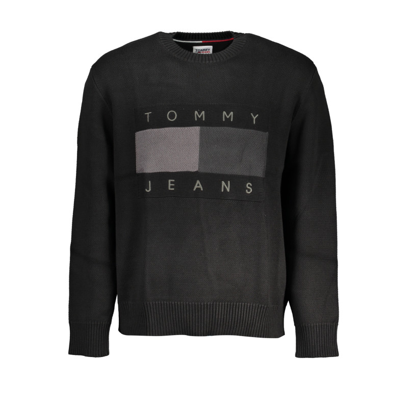 TOMMY HILFIGER MEN&39S BLACK SWEATER