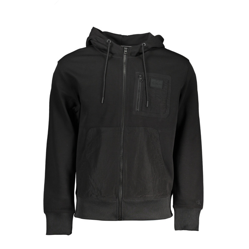 CALVIN KLEIN MEN&39S BLACK ZIP SWEATSHIRT