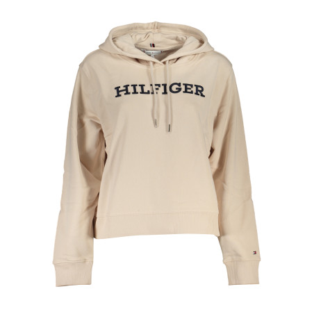 TOMMY HILFIGER WOMEN&39S ZIPLESS SWEATSHIRT BEIGE