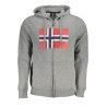 NORWAY 1963 FELPA CON ZIP UOMO GRIGIO