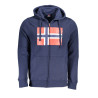 NORWAY 1963 FELPA CON ZIP UOMO BLU