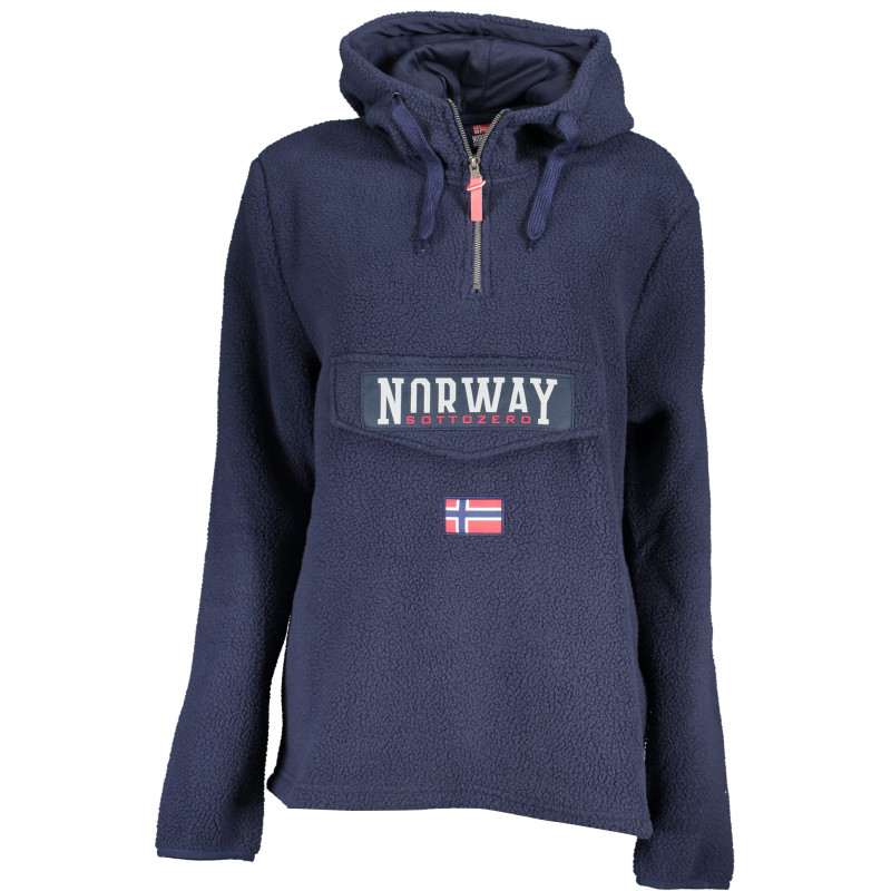 NORWAY 1963 FELPA SENZA ZIP DONNA BLU