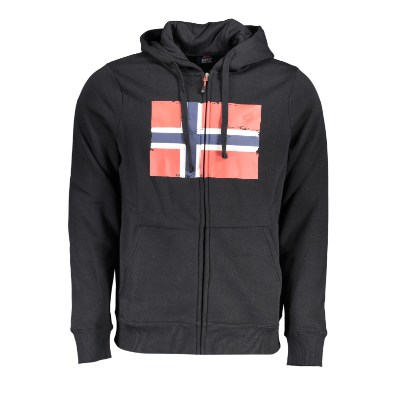 NORWAY 1963 MEN&39S BLACK ZIP SWEATSHIRT