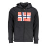 NORWAY 1963 FELPA CON ZIP UOMO NERO