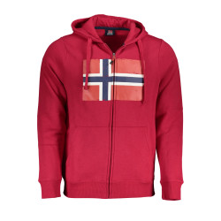 NORWAY 1963 FELPA CON ZIP UOMO ROSSO