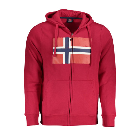 NORWAY 1963 MEN&39S RED ZIP SWEATSHIRT