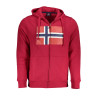 NORWAY 1963 FELPA CON ZIP UOMO ROSSO