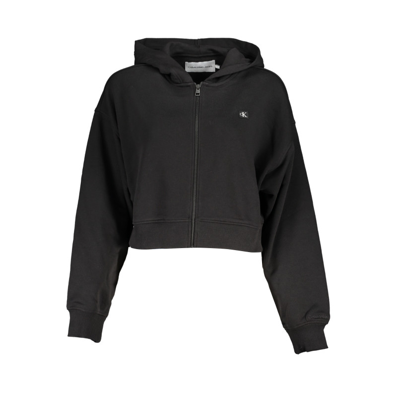 CALVIN KLEIN WOMEN&39S BLACK ZIP SWEATSHIRT